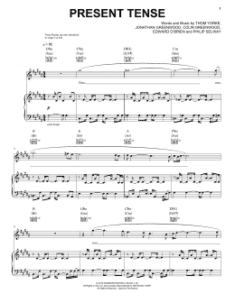 page one of Present Tense (Piano, Vocal & Guitar Chords (Right-Hand Melody))