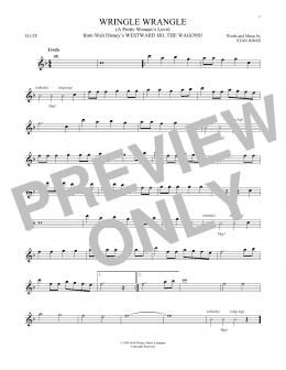 page one of Wringle Wrangle (A Pretty Woman's Love) (Flute Solo)