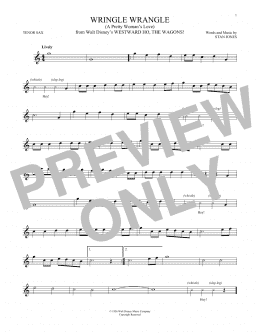 page one of Wringle Wrangle (A Pretty Woman's Love) (Tenor Sax Solo)