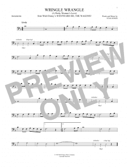 page one of Wringle Wrangle (A Pretty Woman's Love) (Trombone Solo)
