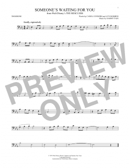 page one of Someone's Waiting For You (Trombone Solo)