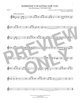 page one of Someone's Waiting For You (French Horn Solo)