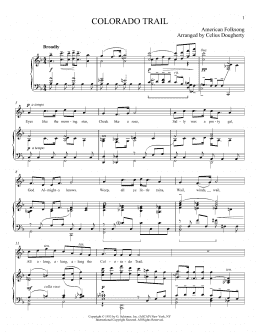 page one of The Colorado Trail (Piano & Vocal)