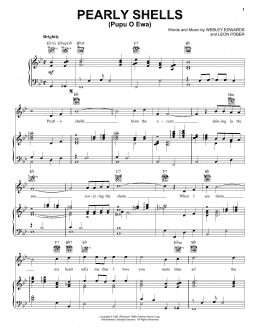 page one of Pearly Shells (Pupu O Ewa) (Piano, Vocal & Guitar Chords (Right-Hand Melody))