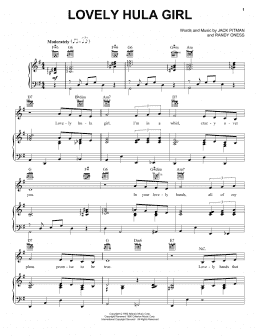 page one of Lovely Hula Girl (Piano, Vocal & Guitar Chords (Right-Hand Melody))