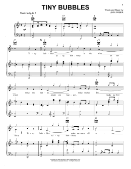 page one of Tiny Bubbles (Piano, Vocal & Guitar Chords (Right-Hand Melody))