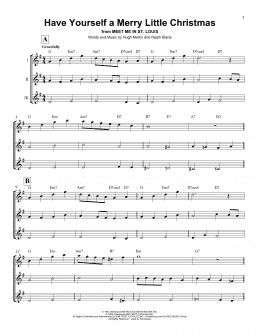 page one of Have Yourself A Merry Little Christmas (Ukulele Ensemble)