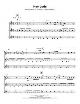 page one of Hey Jude (Ukulele Ensemble)
