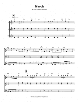 page one of March (Ukulele Ensemble)