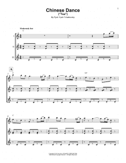 page one of Chinese Dance (Tea) (from The Nutcracker) (Ukulele Ensemble)