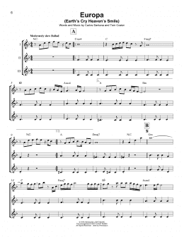 page one of Europa (Ukulele Ensemble)
