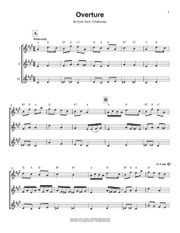 page one of Overture (Ukulele Ensemble)