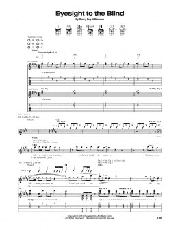 page one of Eyesight To The Blind (Guitar Tab)