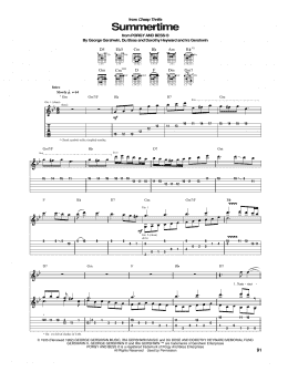 page one of Summertime (Guitar Tab)