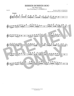 page one of Bibbidi-Bobbidi-Boo (The Magic Song) (from Cinderella) (Flute Solo)