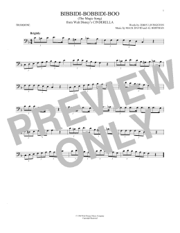 page one of Bibbidi-Bobbidi-Boo (The Magic Song) (from Cinderella) (Trombone Solo)