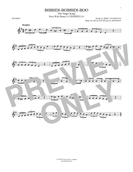page one of Bibbidi-Bobbidi-Boo (The Magic Song) (from Cinderella) (Trumpet Solo)