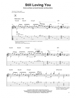 page one of Still Loving You (Solo Guitar)