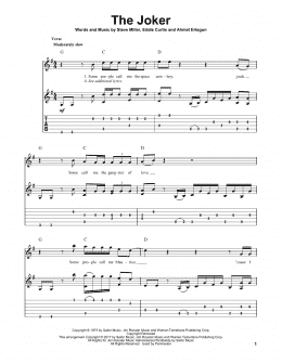 page one of The Joker (Solo Guitar Tab)