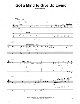 page one of I Got A Mind To Give Up Living (Guitar Tab (Single Guitar))