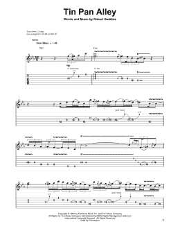 page one of Tin Pan Alley (Guitar Tab (Single Guitar))