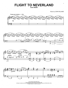 page one of Flight To Neverland (Piano Solo)