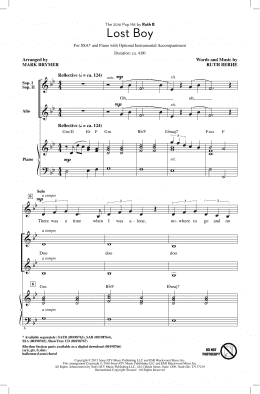 page one of Lost Boy (arr. Mark Brymer) (SSA Choir)