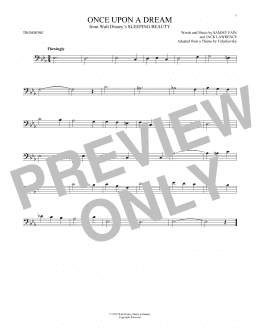 page one of Once Upon A Dream (Trombone Solo)