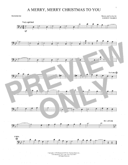 page one of A Merry, Merry Christmas To You (Trombone Solo)