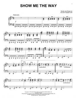 page one of Show Me The Way (Piano Solo)
