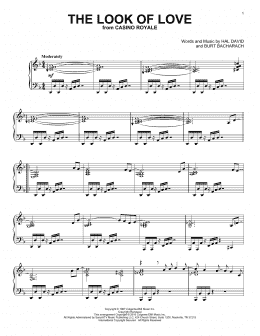 page one of The Look Of Love (Piano Solo)