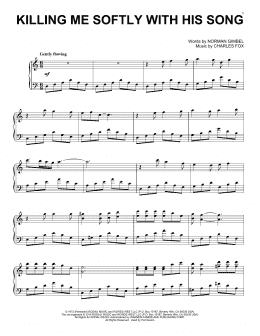 page one of Killing Me Softly With His Song (Piano Solo)