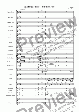page one of Ballet Music from "The Perfect Fool"