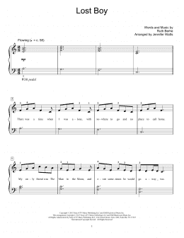 page one of Lost Boy (Educational Piano)