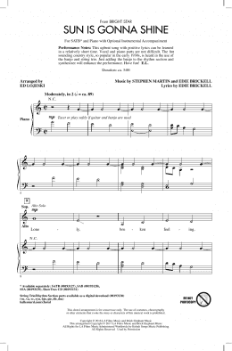 page one of Sun Is Gonna Shine (SATB Choir)