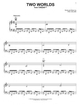 page one of Two Worlds (Piano, Vocal & Guitar Chords (Right-Hand Melody))