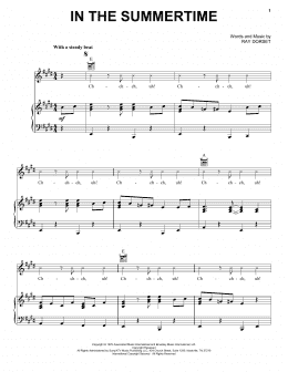 page one of In The Summertime (Piano, Vocal & Guitar Chords (Right-Hand Melody))