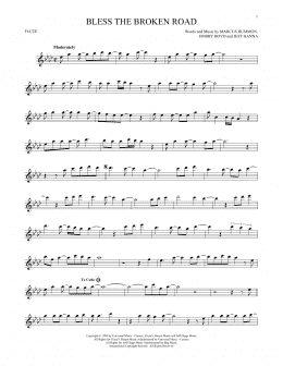 page one of Bless The Broken Road (Flute Solo)