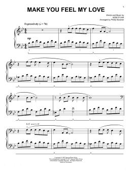 page one of Make You Feel My Love [Classical version] (arr. Phillip Keveren) (Easy Piano)