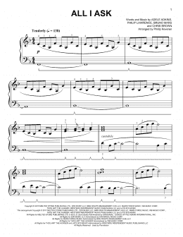 page one of All I Ask [Classical version] (arr. Phillip Keveren) (Easy Piano)