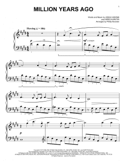 page one of Million Years Ago [Classical version] (arr. Phillip Keveren) (Easy Piano)