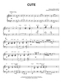 page one of Cute [Jazz version] (Piano Solo)