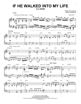 page one of If He Walked Into My Life [Jazz version] (Piano Solo)