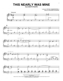 page one of This Nearly Was Mine (Piano Solo)