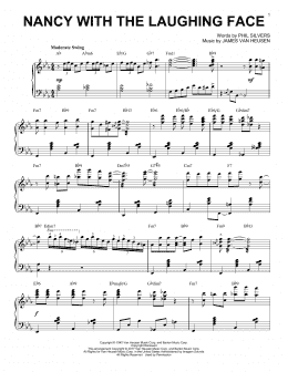 page one of Nancy With The Laughing Face [Jazz version] (Piano Solo)