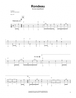 page one of Fanfare Rondeau (Banjo Tab)