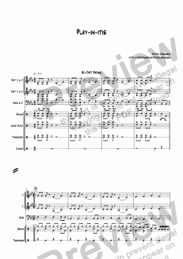 page one of Playinitis (for youth band)