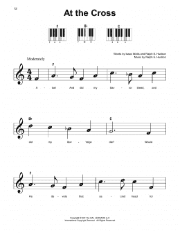 page one of At The Cross (Super Easy Piano)