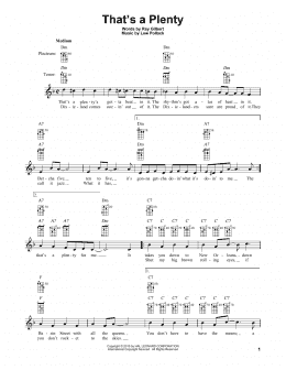 page one of That's A Plenty (Banjo Tab)