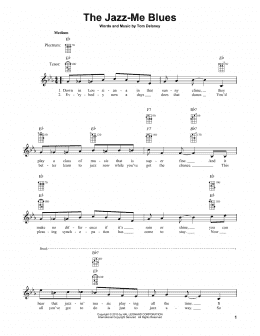 page one of The Jazz-Me Blues (Banjo Tab)